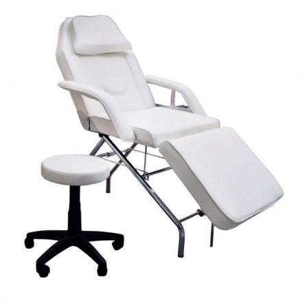 Pat cosmetic cu cadru metalic si taburet rotativ PRO402201