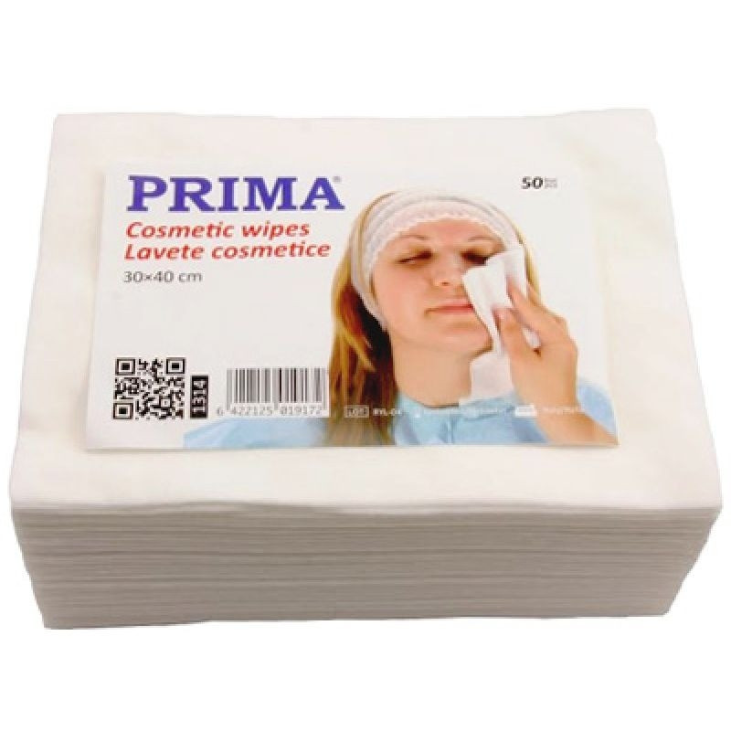 Prima Servetele cosmetice faciale pliate din material netesut 50buc