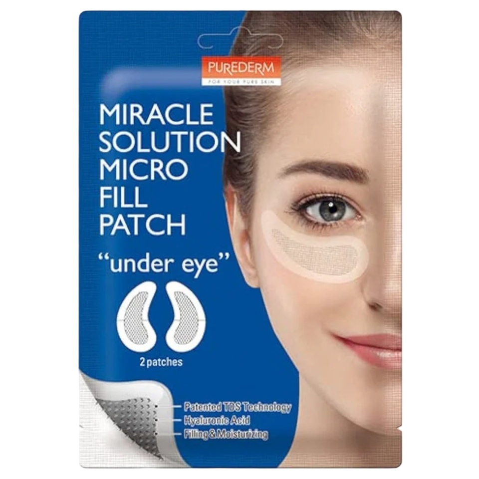 PureDerm Plasturi cu acid hialuronic pentru ochi Micro Fill Patch 2buc