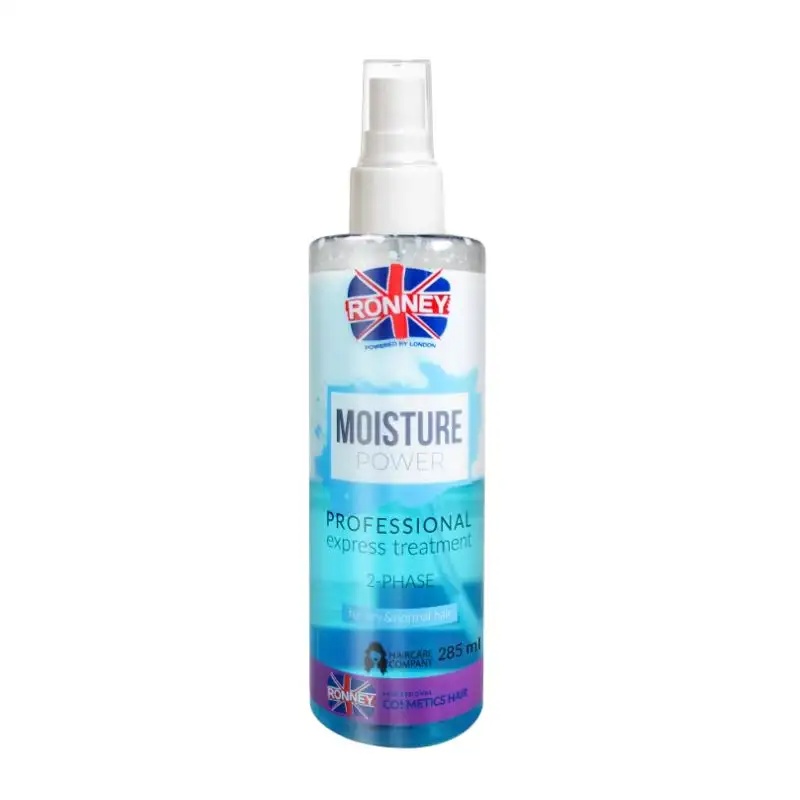 Ronney Professional Spray bifazic hidratant pentru par uscat Moisture Power 2-Phase 285ml