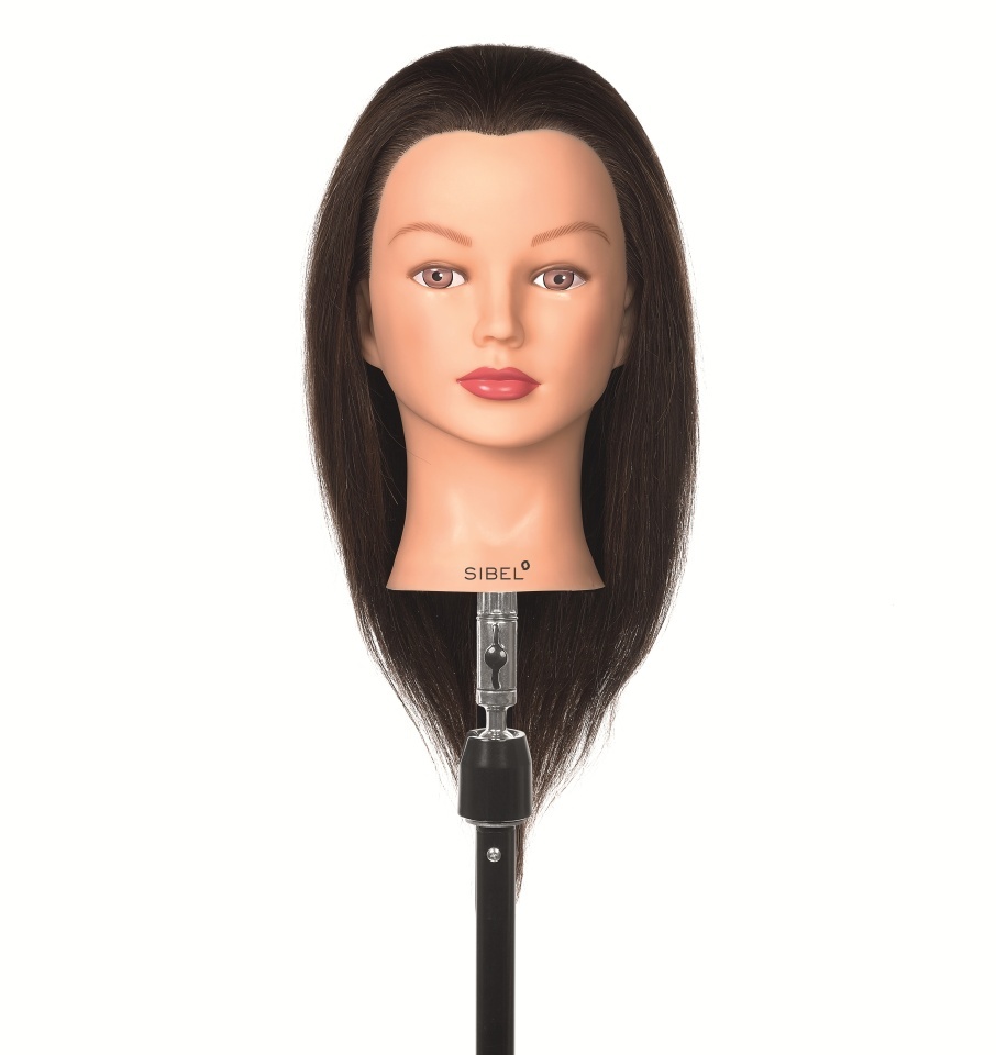Sibel Manechin cu par natural castaniu Aline 20-40cm