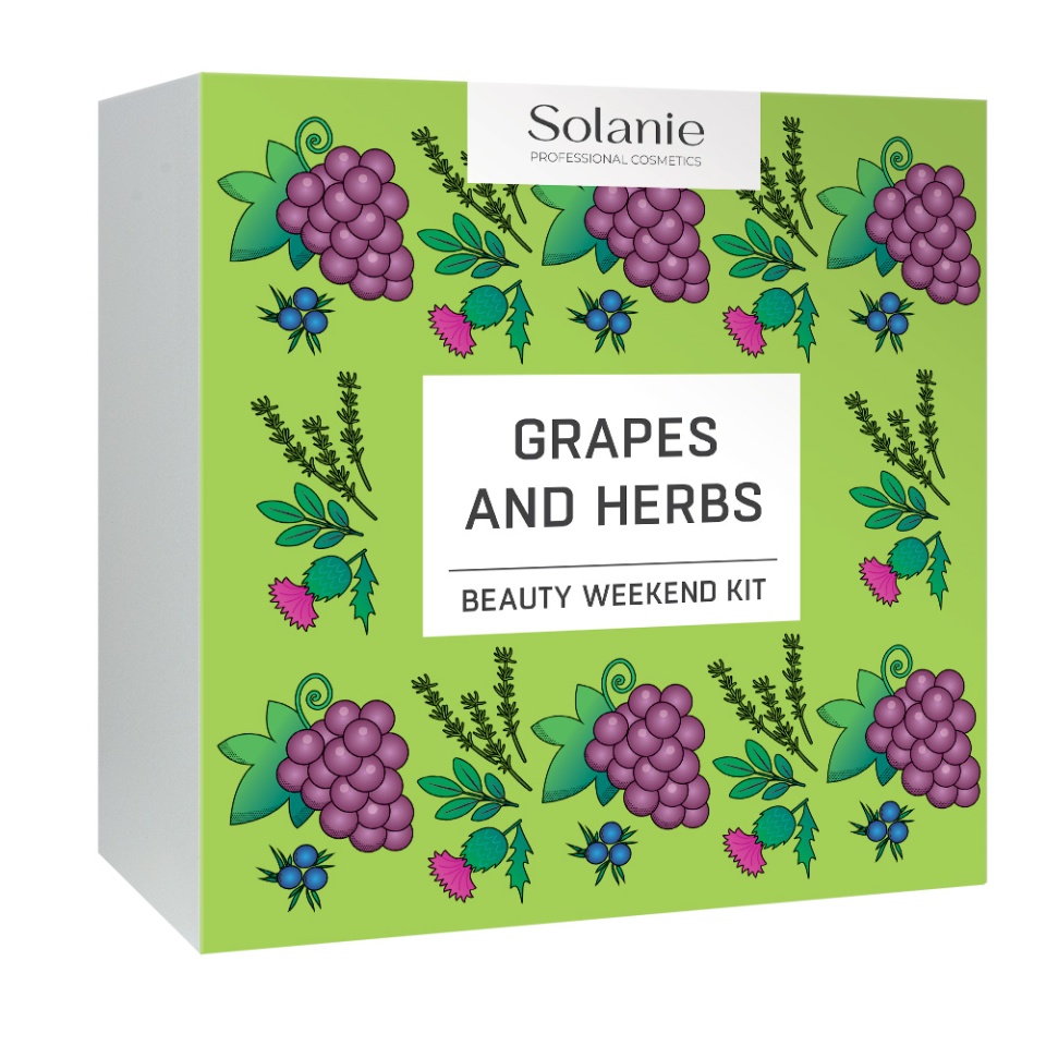 Solanie Set pentru curatarea si revitalizarea pielii Grapes and Herbs