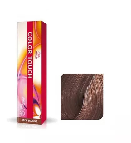 Wella Professionals Vopsea de par demipermanenta Color Touch 7/75 blond mediu castaniu mahon 60ml