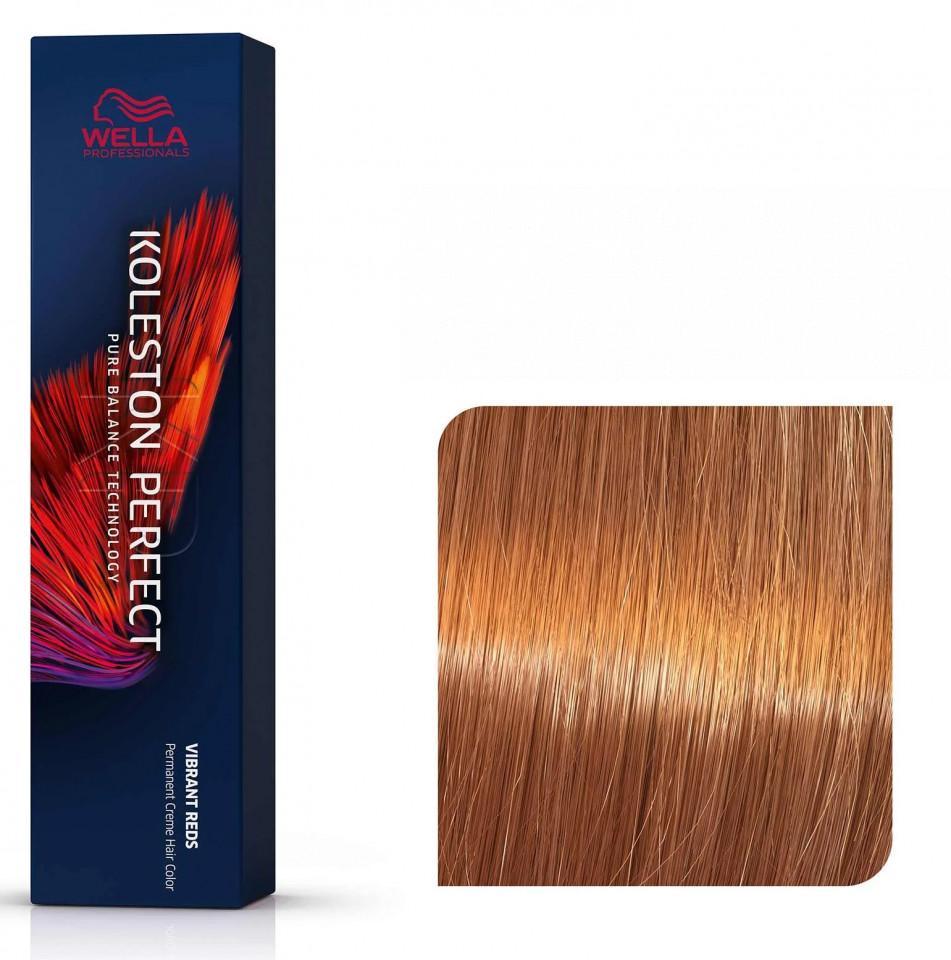 Wella Professionals Vopsea de par permanenta Koleston Perfect 8/34 blond deschis auriu aramiu 60ml