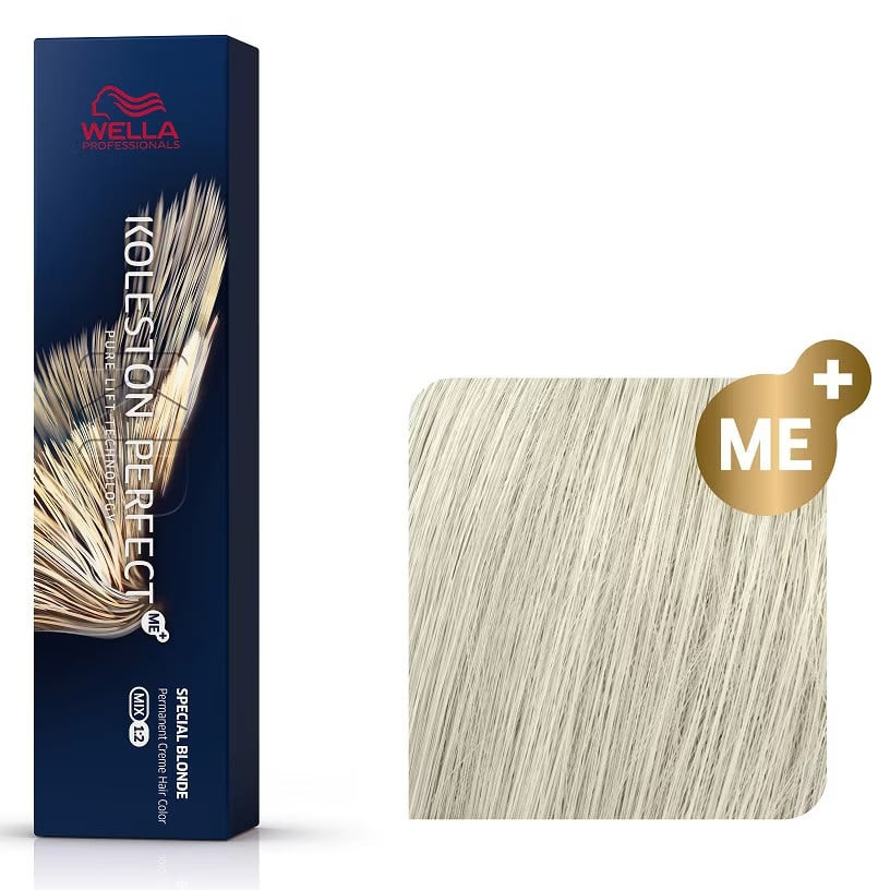 Wella Professionals Vopsea de par permanenta Koleston Perfect Special Blonde 12/81 blonde albastrui cenusiu 60ml