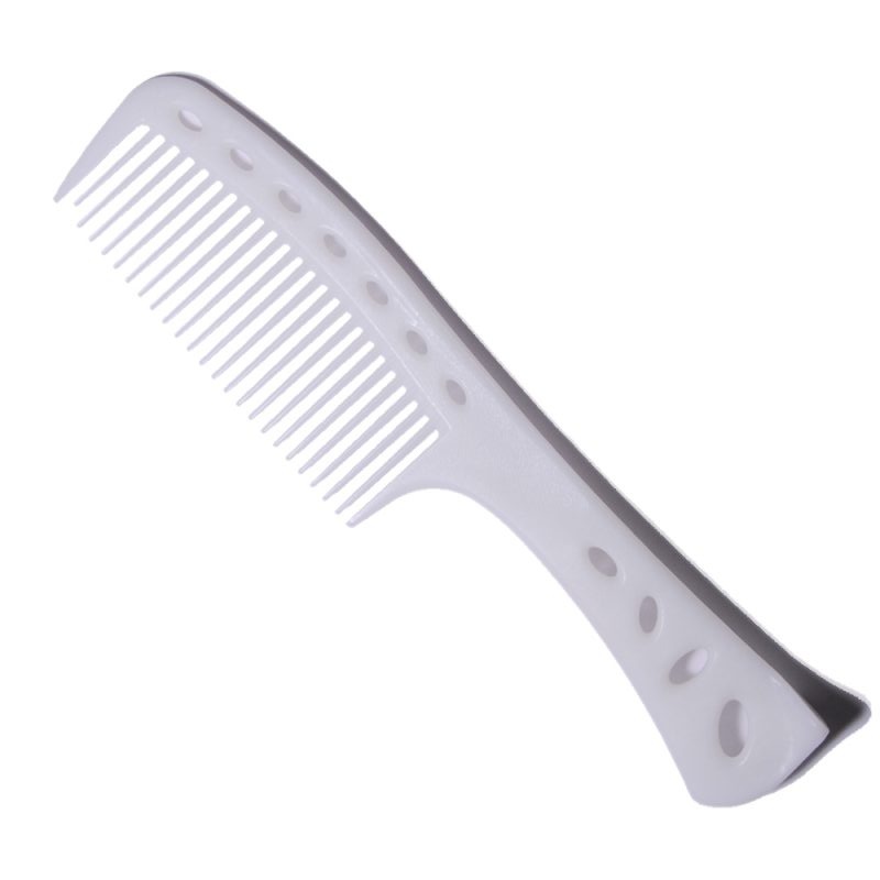 YS Park 601 Pieptan profesional cu maner pentru frizerie - alb