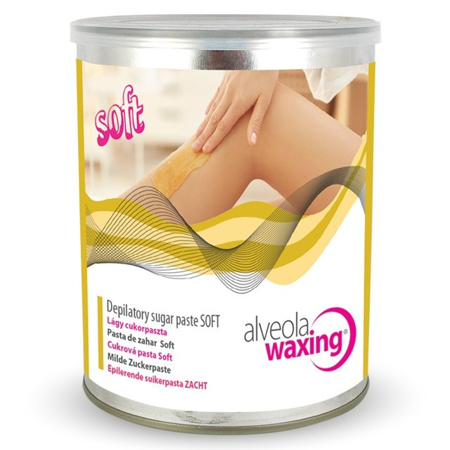 Alveola Waxing Pasta de zahar pentru epilat cu textura moale Soft 1000g