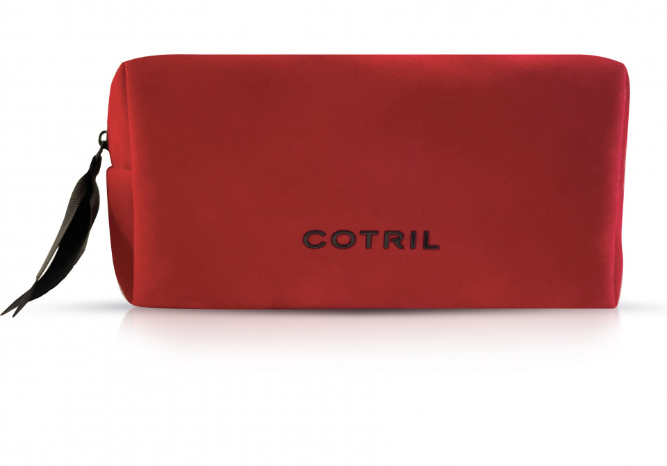 Cotril Portfard din catifea rosie Velvet