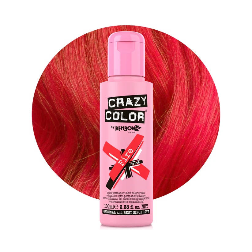 Crazy Color Vopsea semipermanenta 56 Fire 100ml