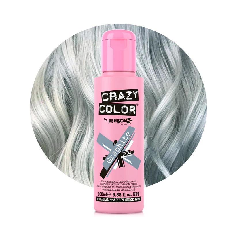 Crazy Color Vopsea semipermanenta 69 Graphite 100ml