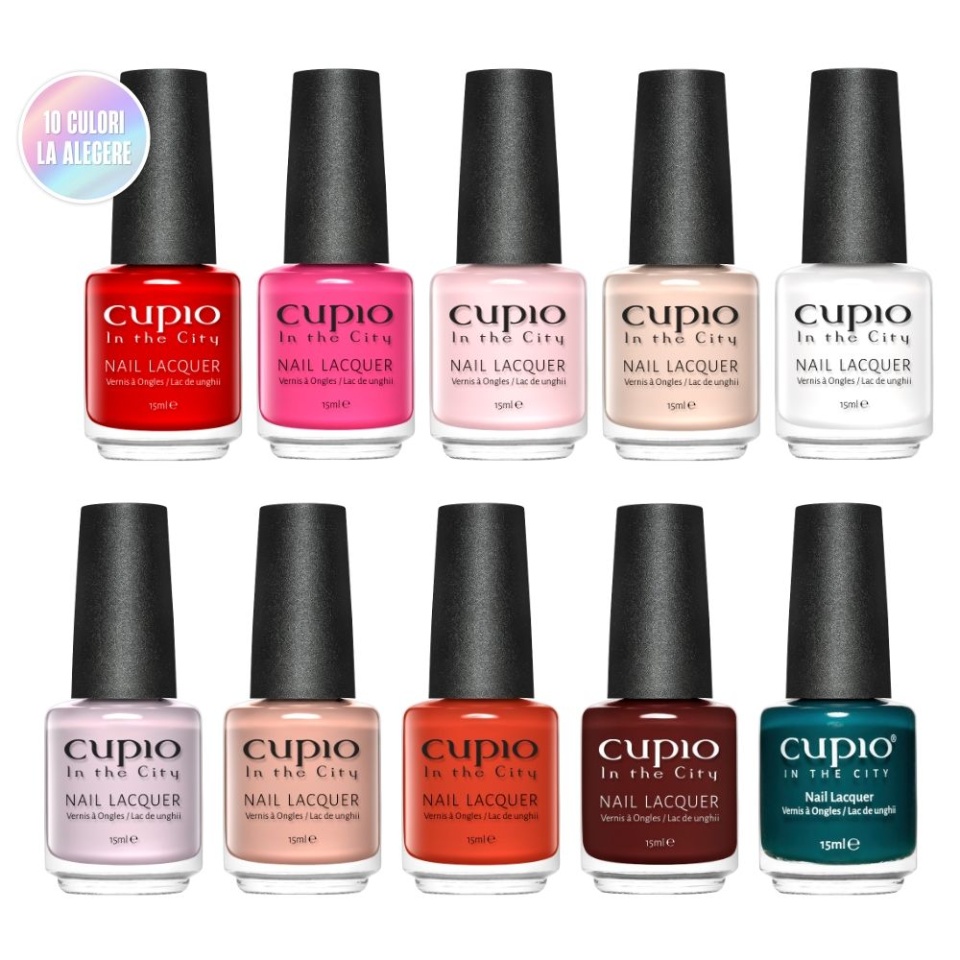 Cupio Kit 10 lacuri de unghii In The City