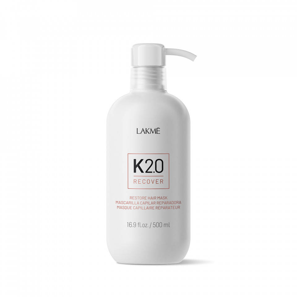 Lakme K2.0 Recover Restore Mask – Masca cu peptida K2.0 si acid hialuronic pentru regenerarea si repararea parului 500ml 500ml