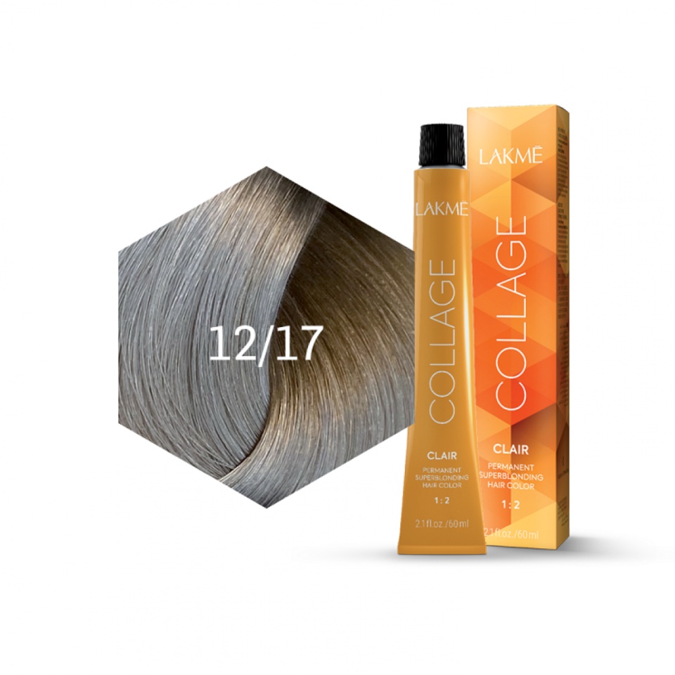 Lakme Vopsea de par permanenta 12/17 blond special cenusiu rece Collage Clair 60ml