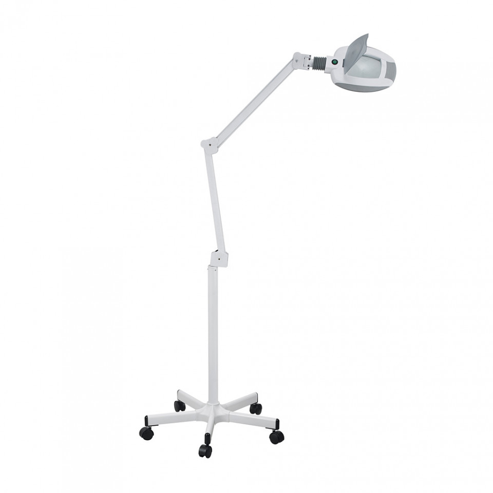 Lampa profesionala cu led si lupa cu 5 dioptrii si stativ mobil
