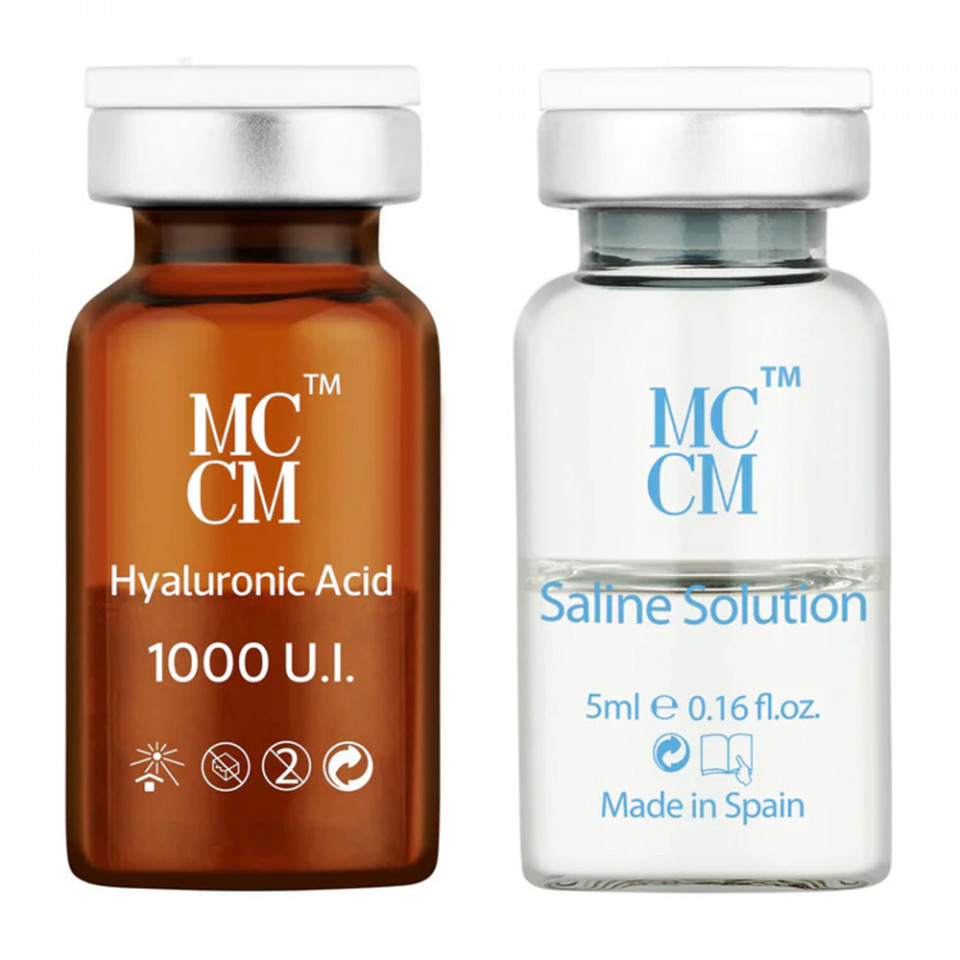 MCCM Fiola cu acid hialuronic 1000UI cu solutie salina 5g+5ml 1000UI imagine noua marillys.ro
