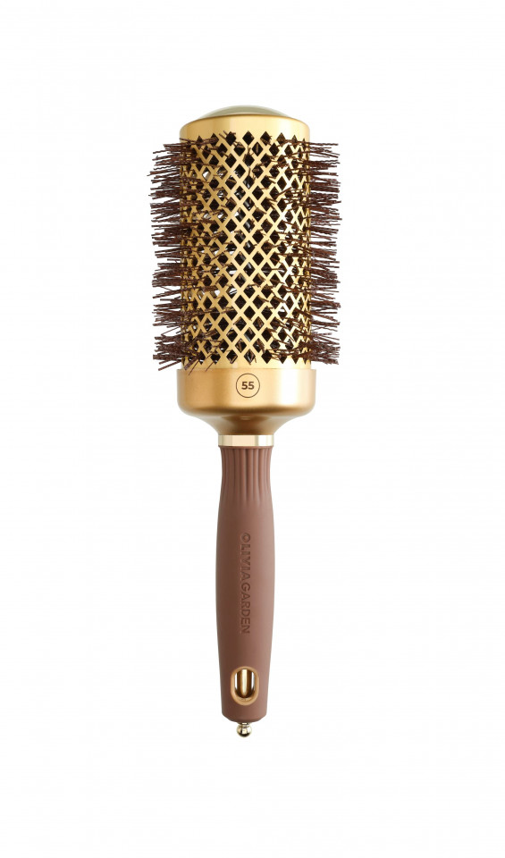 Olivia Garden Perie de par 55mm Expert Blowout Shine Wavy Bristles Gold&Brown