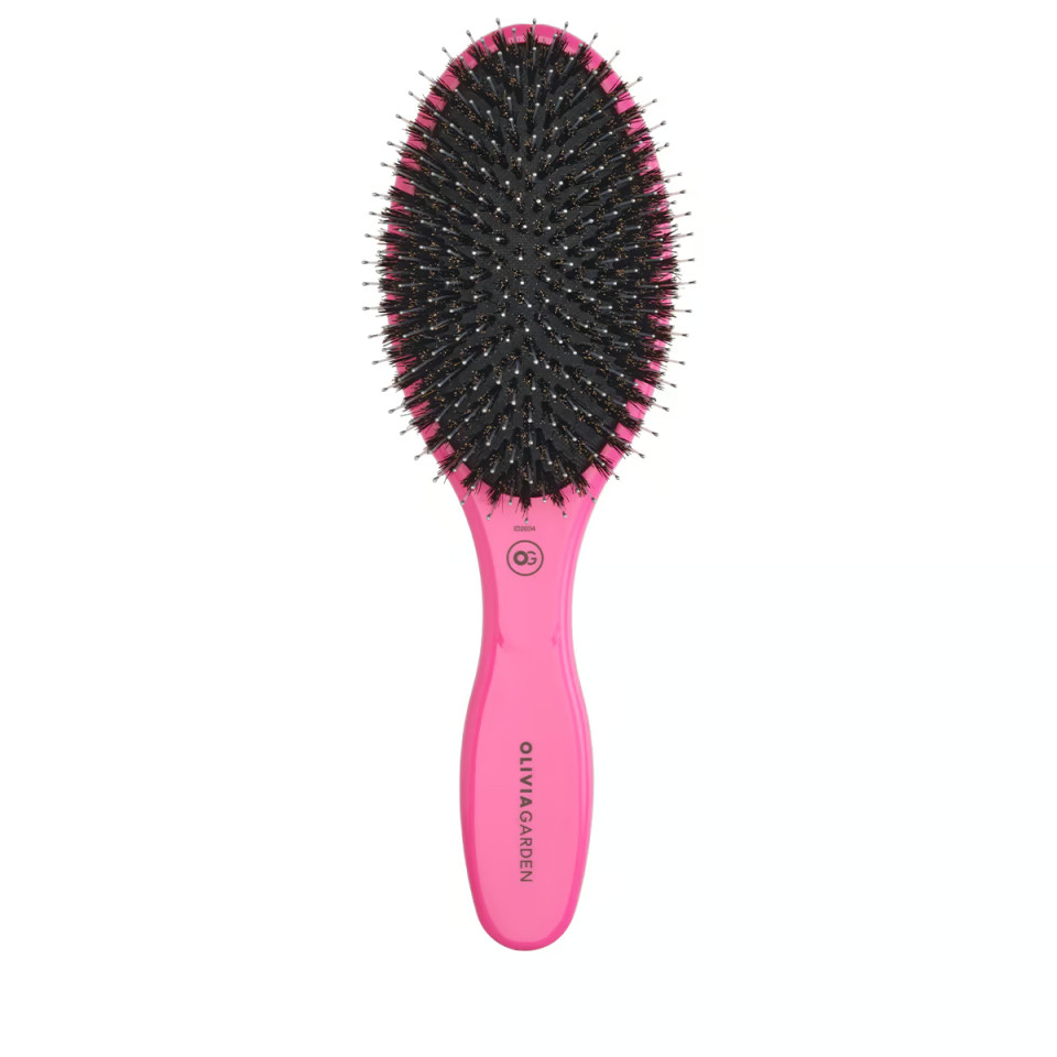 Olivia Garden Perie de par mistret+nailon Expert Care Oval Pink