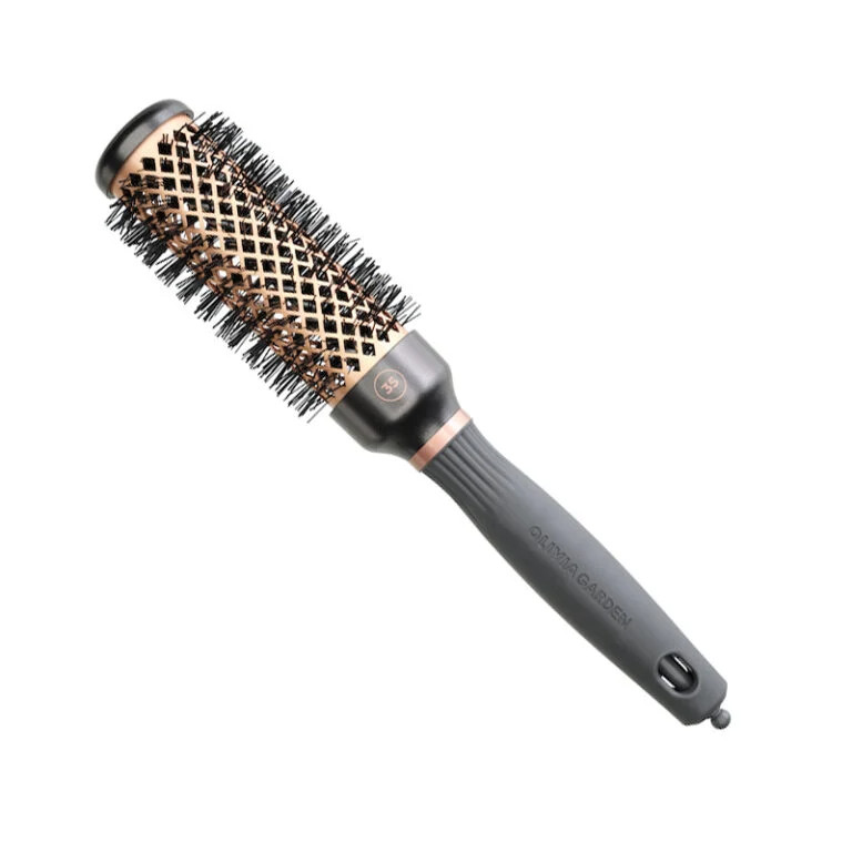 Olivia Garden Perie profesionala de par cupru+ceramica 35mm Expert Blowout Heat Nylgard Bristle