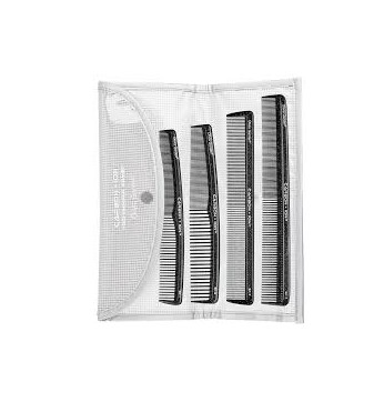 Olivia Garden Set 4 piepteni din carbon cu tehnologie ionica SC