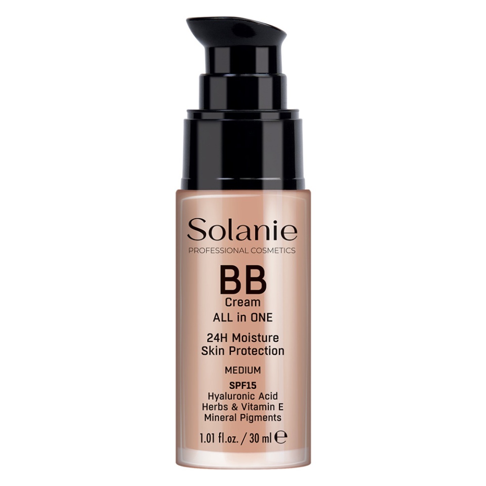 Solanie Crema BB cu acid hialuronic SPF15 - Medium 30ml