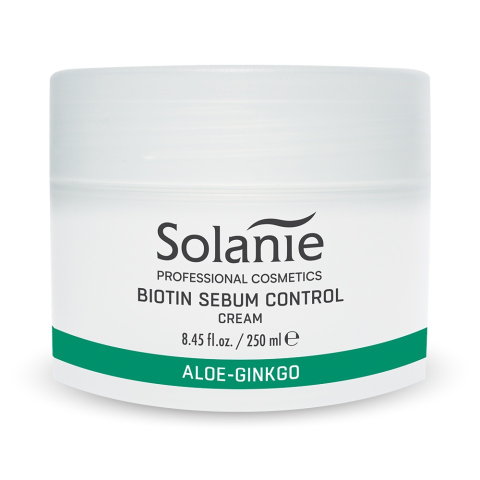 Solanie Crema hidratanta cu biotina pentru ten gras Aloe Ginkgo 250ml