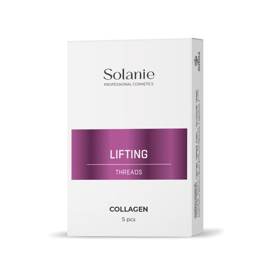 Solanie Fibre de lifting pentru fata cu colagen, peptide si proteine Lifting Collagen 5buc