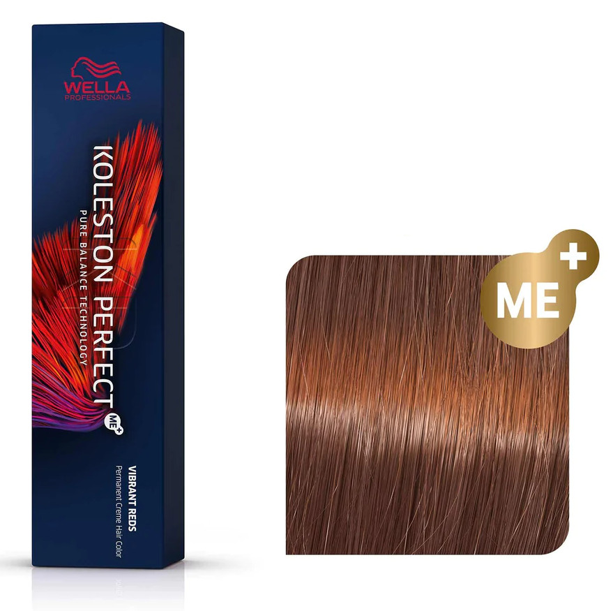 Wella Professionals Vopsea de par permanenta Koleston Perfect 7/43 blond mediu roscat auriu 60ml