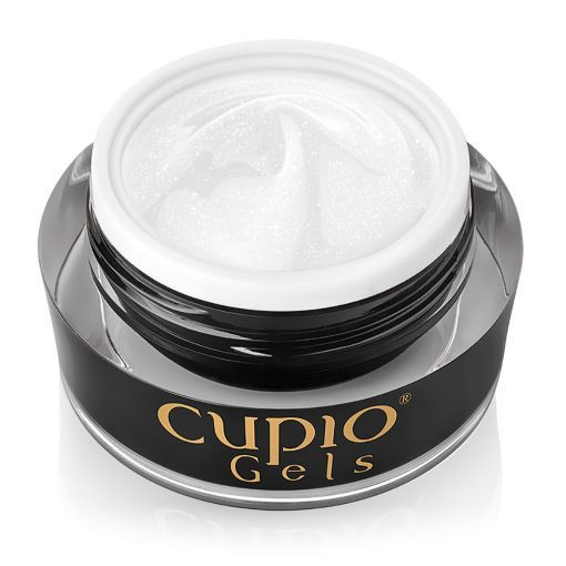Cupio Gel pentru tehnica fara pilire – Make-Up Fiber Sparkle Ivory 50ml 50ml