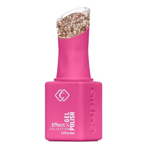 Cupio Oja semipermanenta Effect X - Sparkling Divas Fire Gold Society 8ml