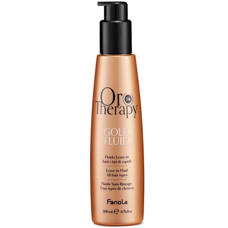 Fanola Fluid pentru sigilarea cuticulelor parului Oro Therapy 24k Gold Fluid 200ml