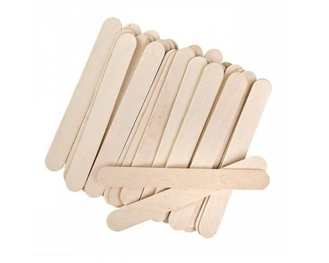 Poze Italwax Spatule mari de lemn pentru ceara 100buc