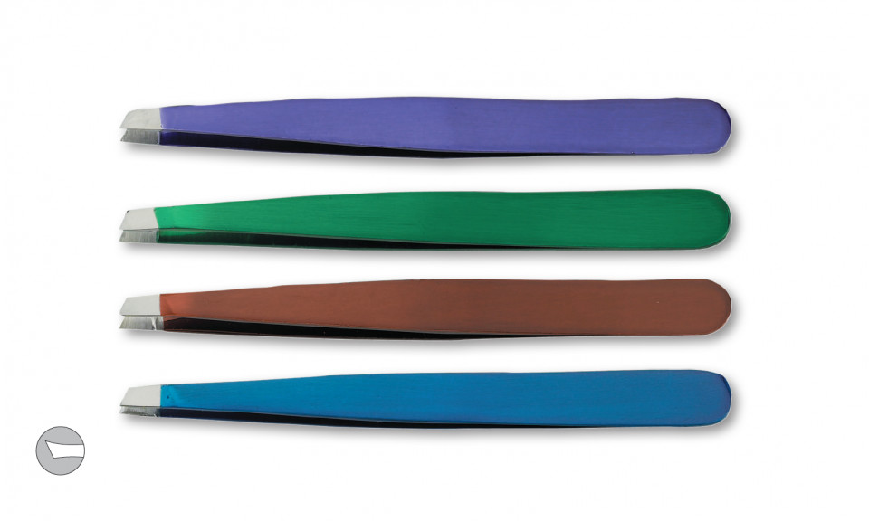 Kiepe Professional Penseta profesionala colorata cu varf oblic 117.4