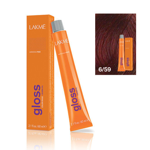 Lakme Gloss vopsea de par demi-permanenta blond inchis mahon rosu 6/59 60 ml 6/59 imagine noua marillys.ro