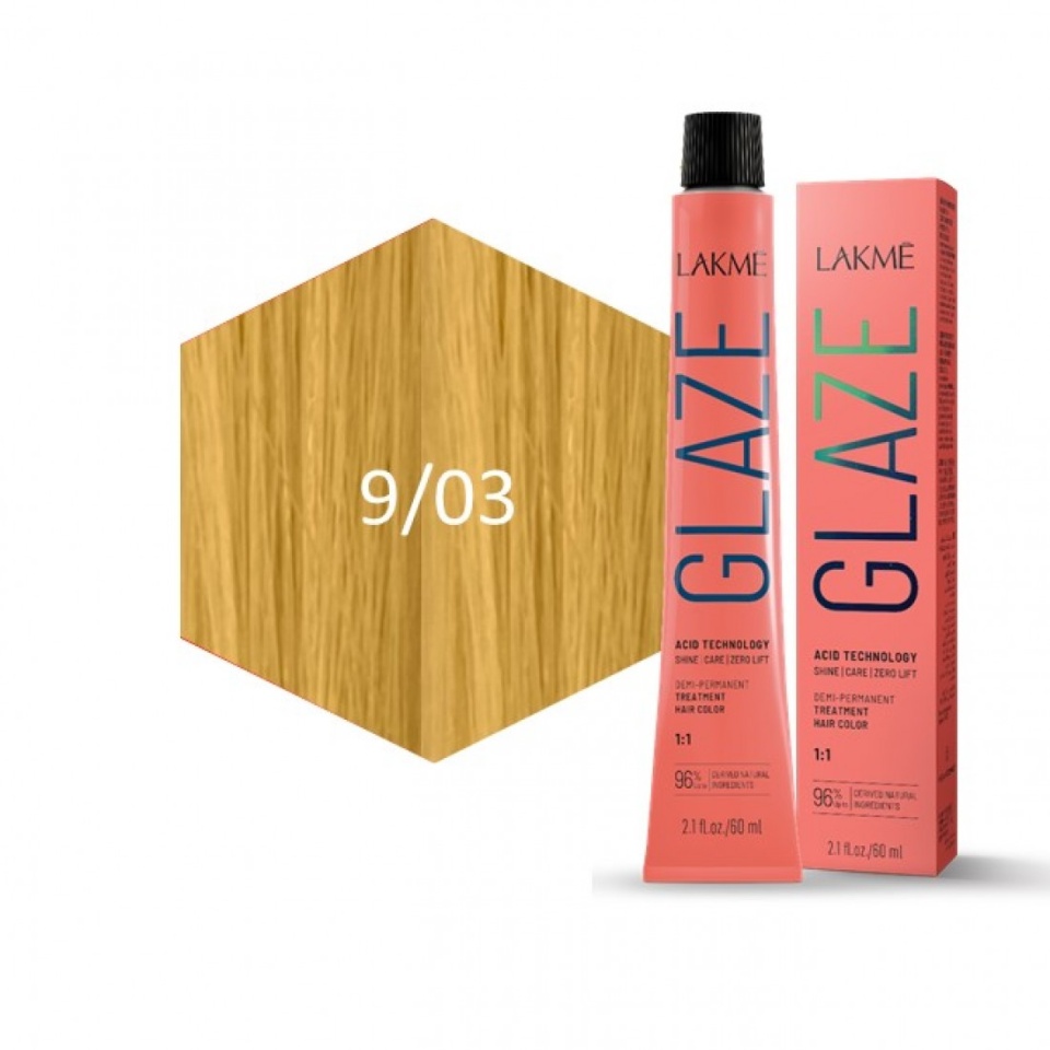 Lakme Vopsea de par demipermanenta 9/03 Vanilla Glaze 60ml