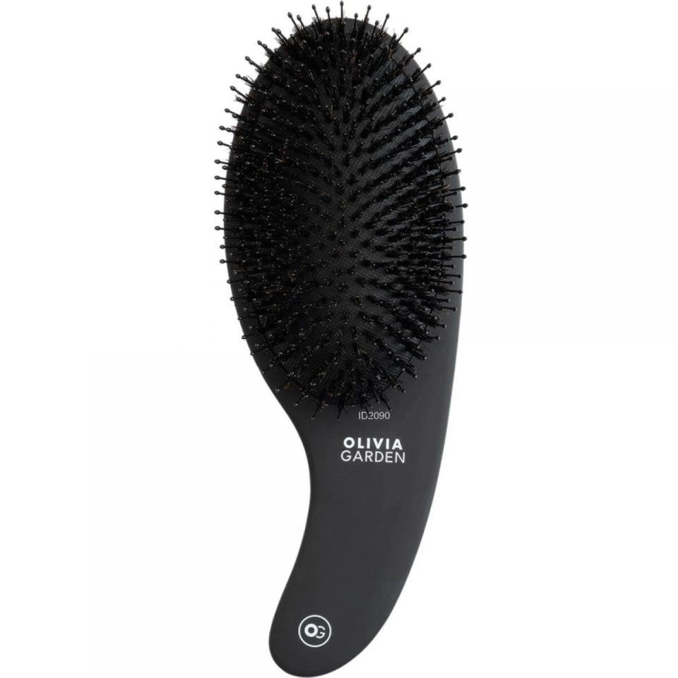Olivia Garden Perie de par mistret+nailon Expert Care Curve Black