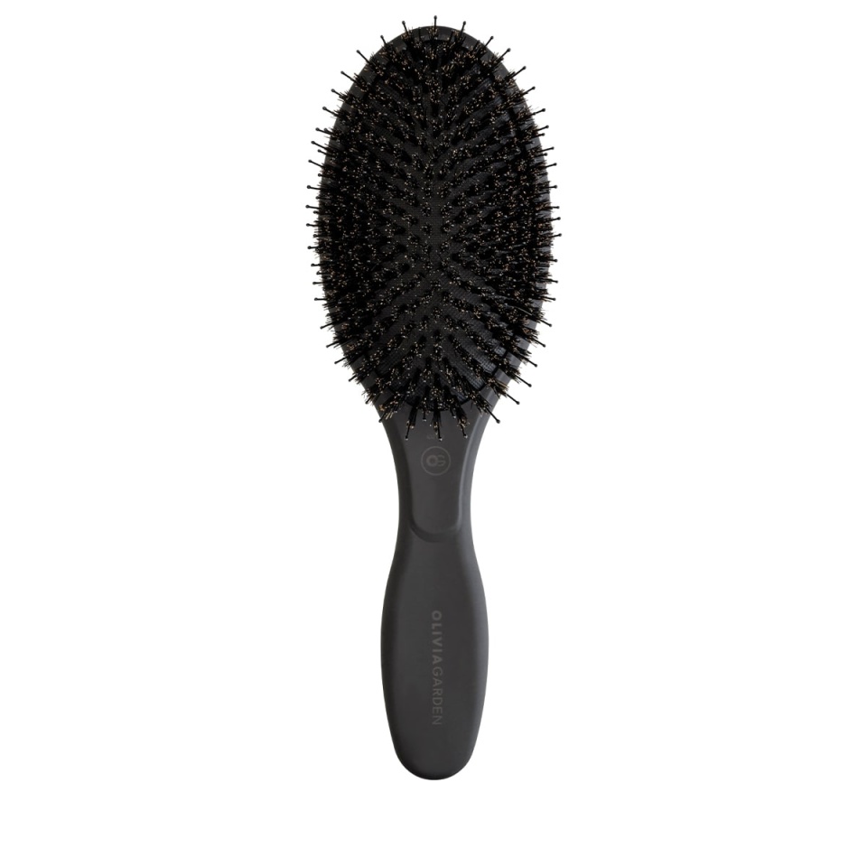 Olivia Garden Perie de par mistret+nailon Expert Care Oval Black Label