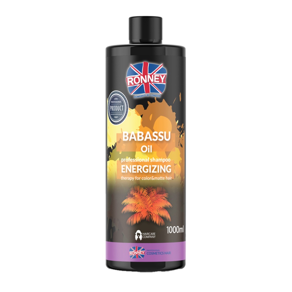 Ronney Professional Sampon energizant pentru par vopsit Babassu Oil 1000ml