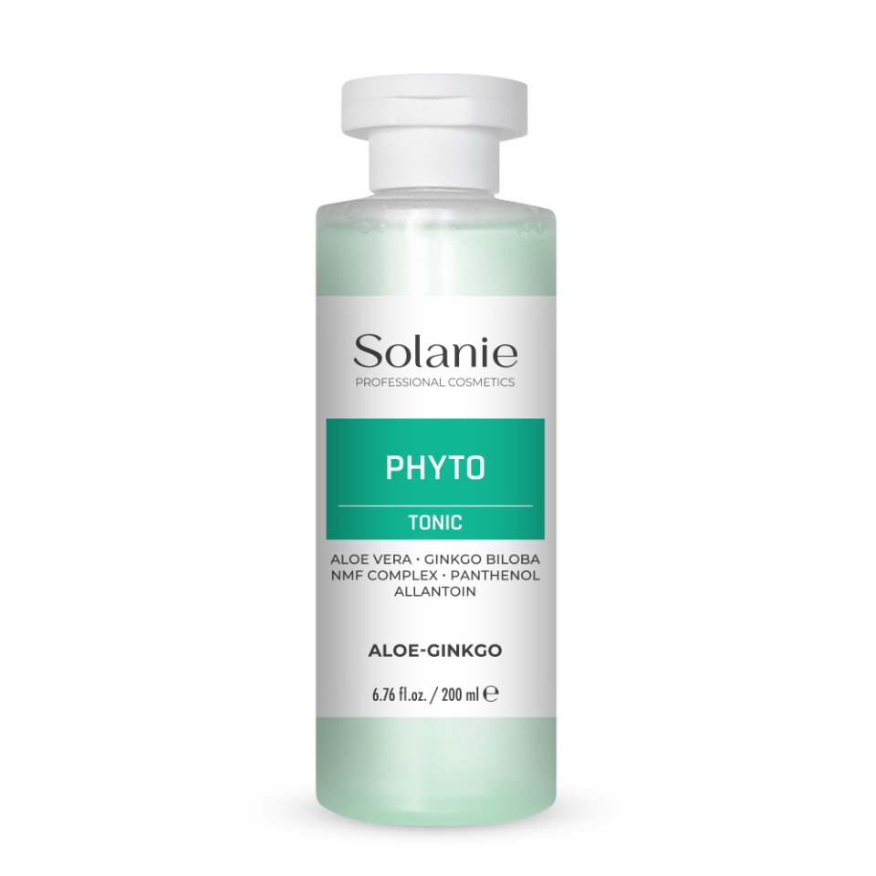 Solanie Lotiune tonica hidratanta fara alcool pentru fata Aloe-Ginkgo 200ml