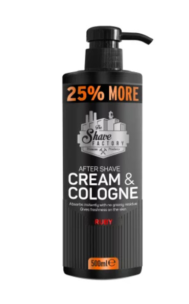 The Shave Factory Colonie crema after shave Ruby 500ml 500ml imagine noua marillys.ro
