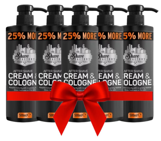 The Shave Factory Pachet 4+1 Colonie crema after shave Ruby 500ml 4+1 imagine noua marillys.ro