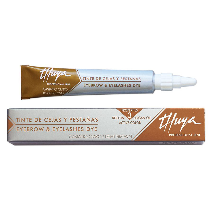 Thuya Professional Vopsea pentru gene si sprancene maro deschis Light Brown 14ml
