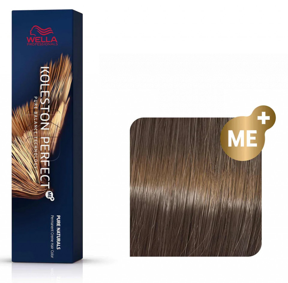 Wella Professionals Vopsea de par permanenta Koleston Perfect 7/01 blond mediu natural cenusiu 60ml