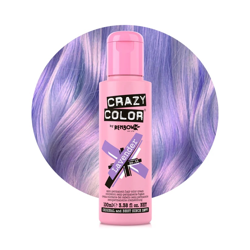 Crazy Color Vopsea semipermanenta 54 Lavender 100ml
