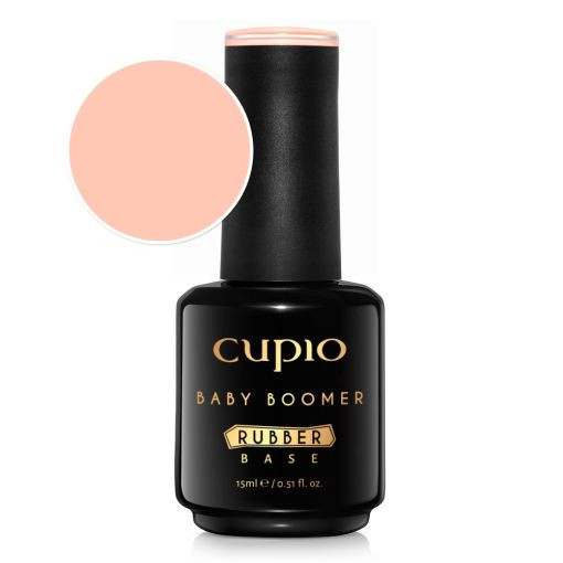 Cupio Rubber Base Baby Boomer - Peach 15ml