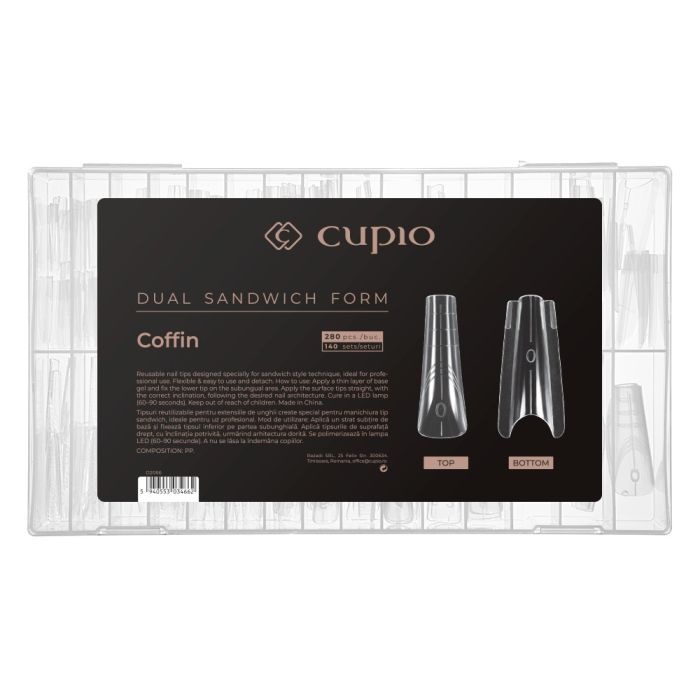 Cupio Tipsuri reutilizabile Dual Sandwich Form - Coffin 280buc