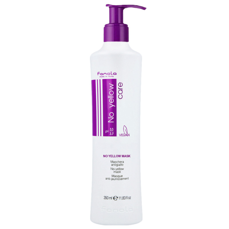 Fanola Masca cu pigment violet pentru par blond No Yellow 350ml
