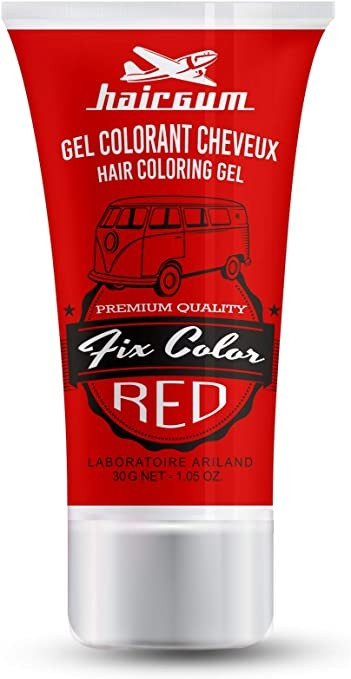 Hairgum Fix Color Red gel colorant rosu 30 ml