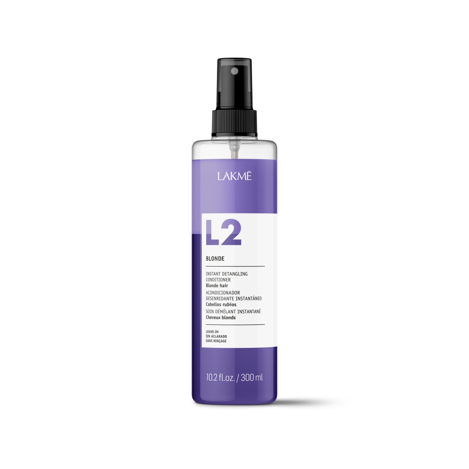 Lakme Balsam bifazic cu pigment violet pentru par blond L2 Blonde Bi-Phase 300ml