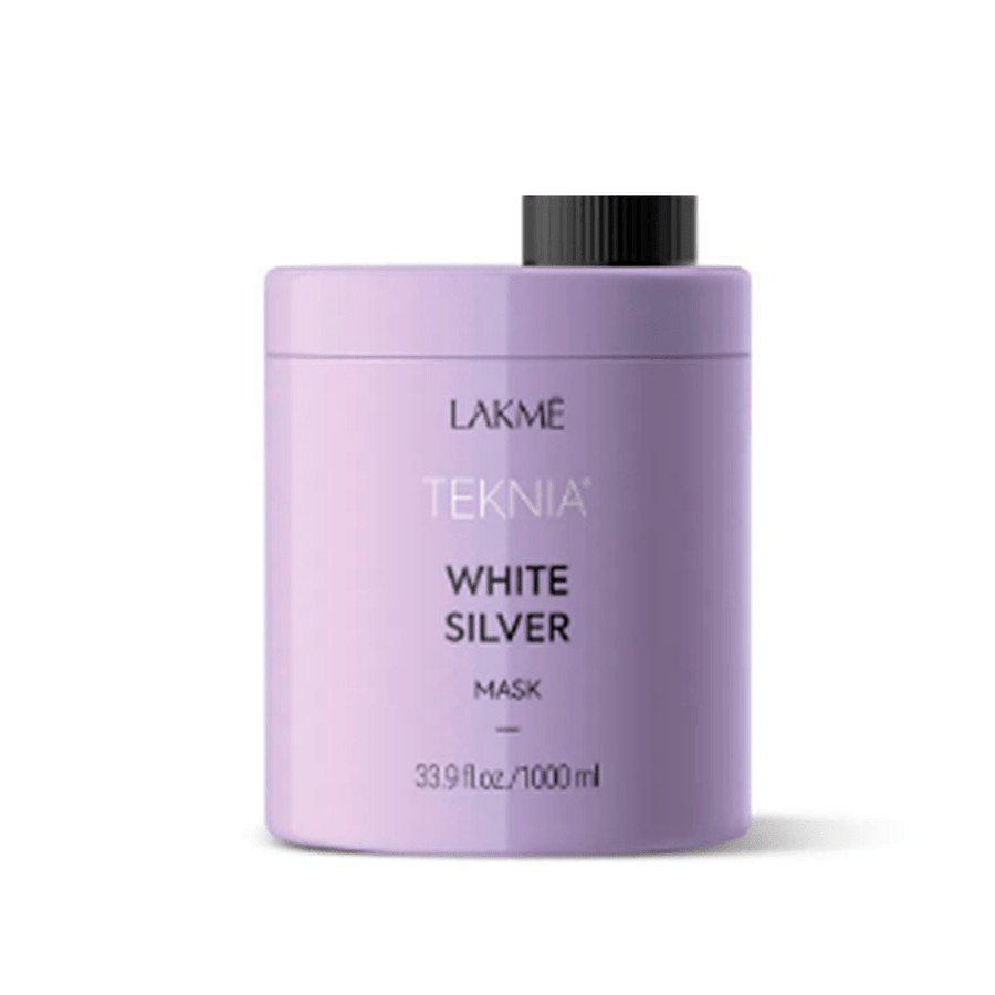 Lakme Teknia White Silver – Masca neutralizare tonuri calde pentru par blond 1000ml 1000ml imagine noua marillys.ro