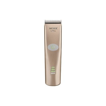 Moser Li Pro Rose Gold Masina de tuns cu acumulator si cablu acumulator imagine noua marillys.ro